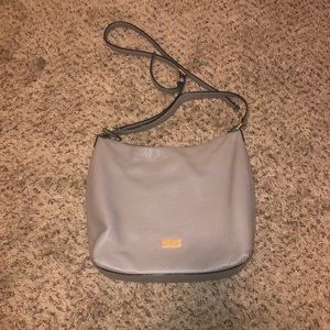 Kate Spade Pebble Leather Grey Purse
